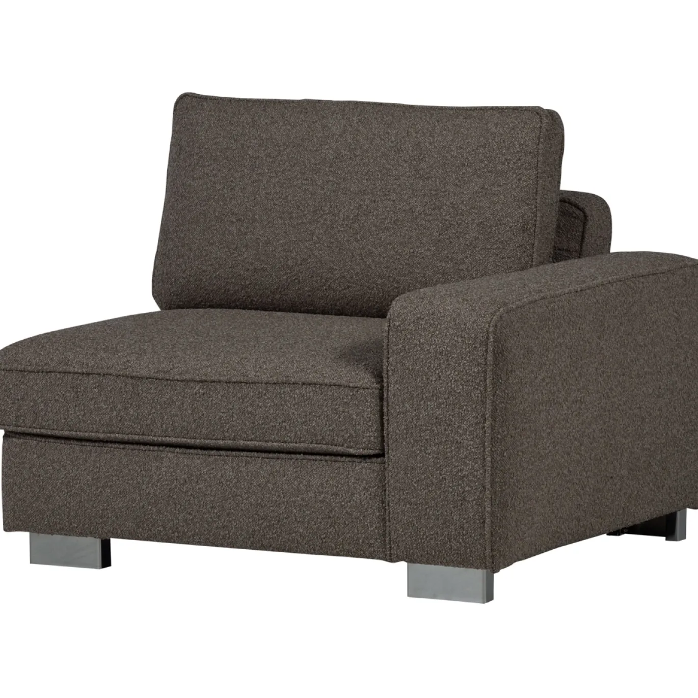 Vtwonen 1-zits Element Lazy Met Arm Rechts Boucle Antraciet