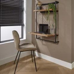 Wandbureau Air Solid Massief Acacia Naturel - Giga Meubel