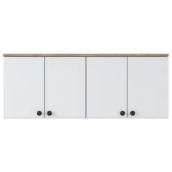Wandkast Bayburt Walnoot Wit 120cm