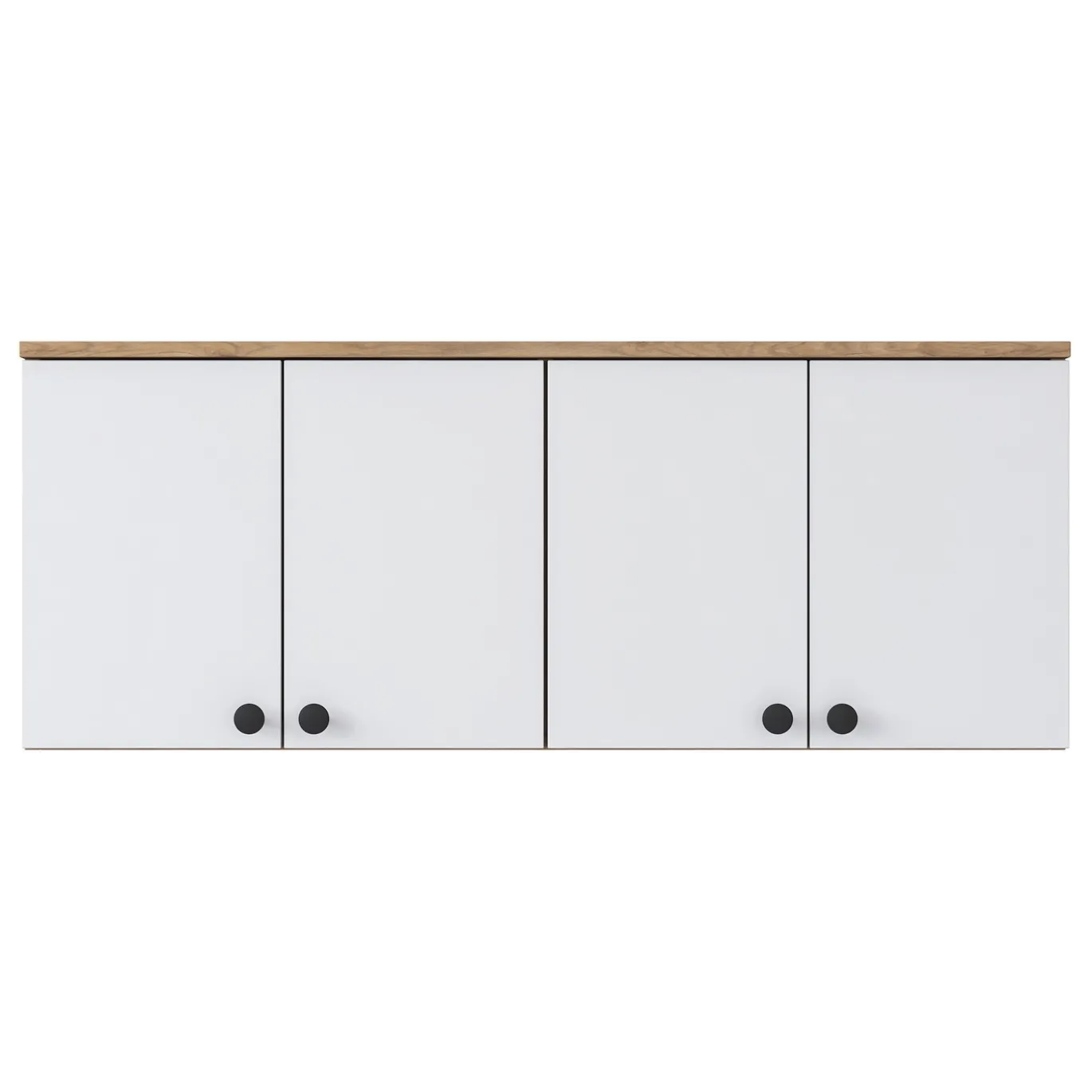 Wandkast Bayburt Walnoot Wit 120cm