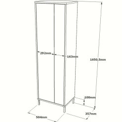 Wandkast Diyadin Wit