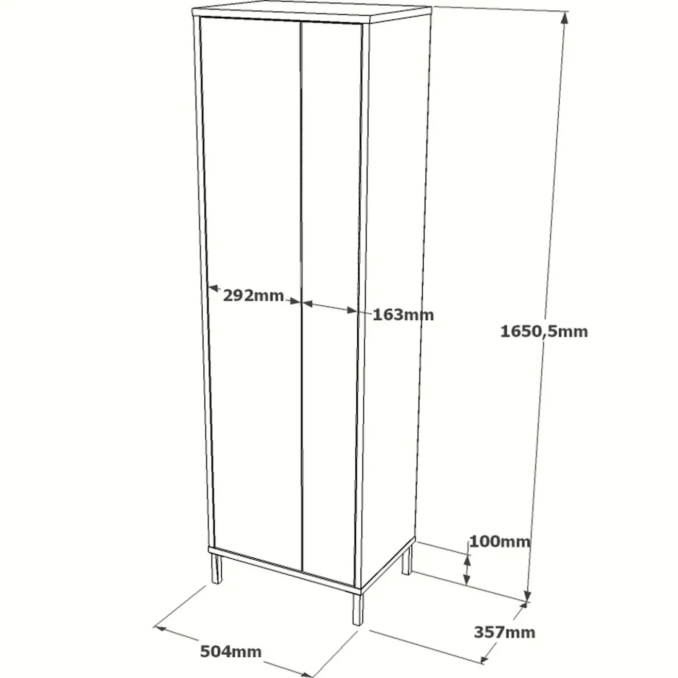 Wandkast Diyadin Wit