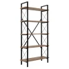 Wandkast Elysian Lichtbruin/Zwart 180cm