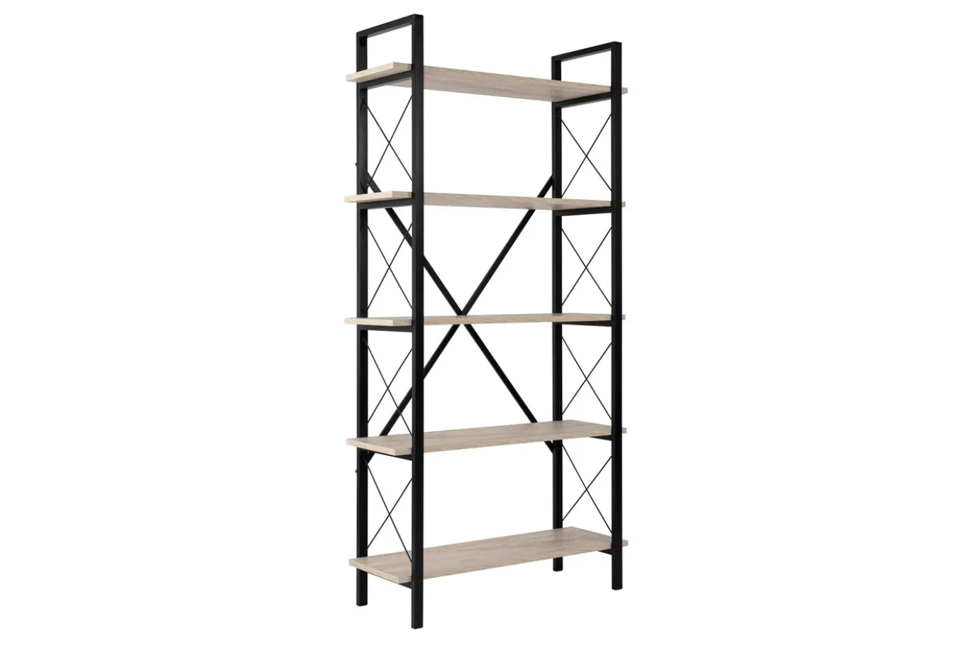 Wandkast Elysian Travertinlook/Zwart 180cm