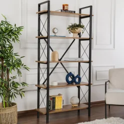Wandkast Elysian Walnoot/Zwart 180cm