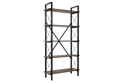 Wandkast Elysian Walnoot/Zwart 180cm