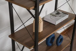 Wandkast Elysian Walnoot/Zwart 180cm
