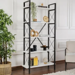 Wandkast Elysian Wit/Zwart 180cm