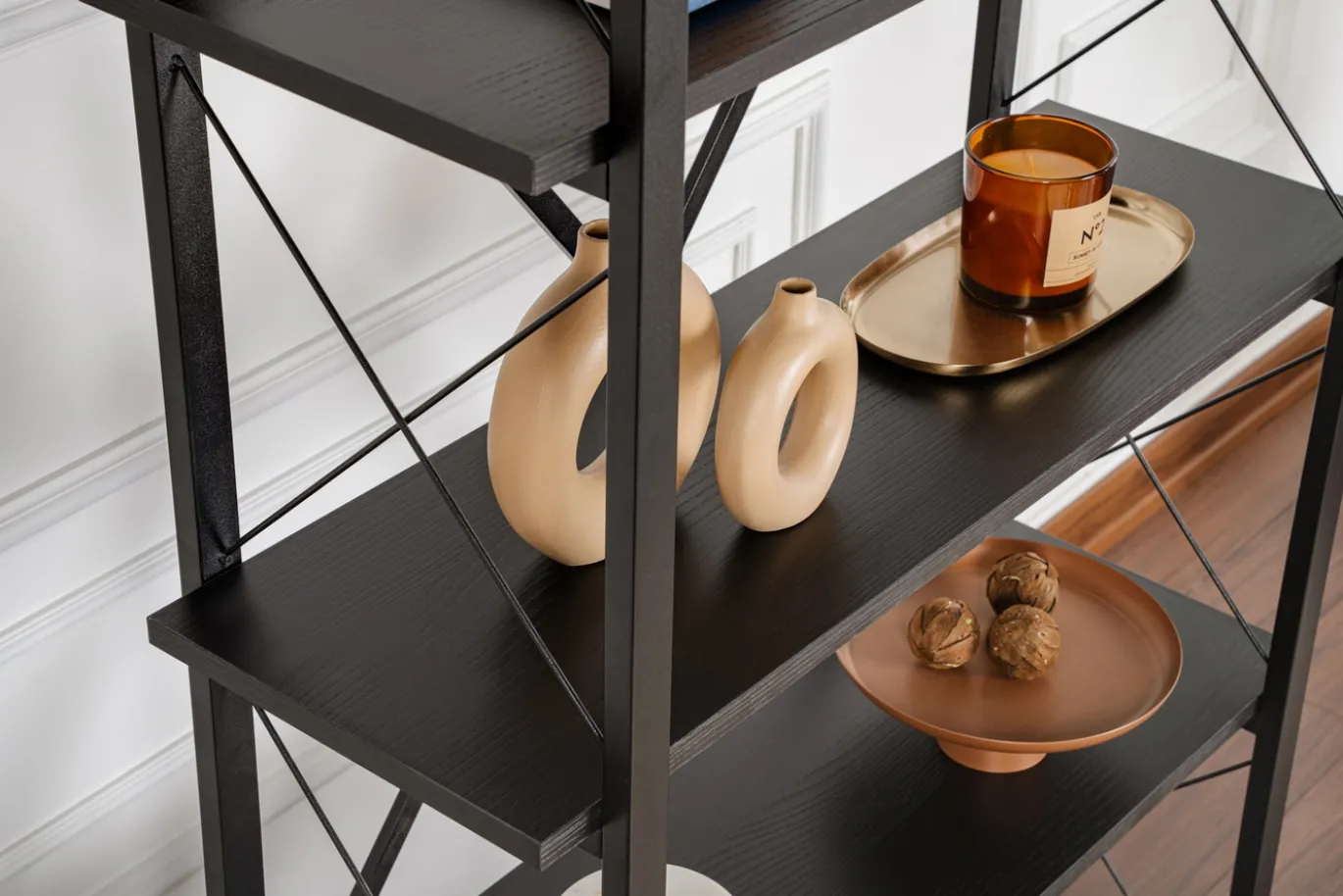 Wandkast Elysian Zwart 180cm