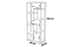 Wandkast Emina Walnoot 180cm