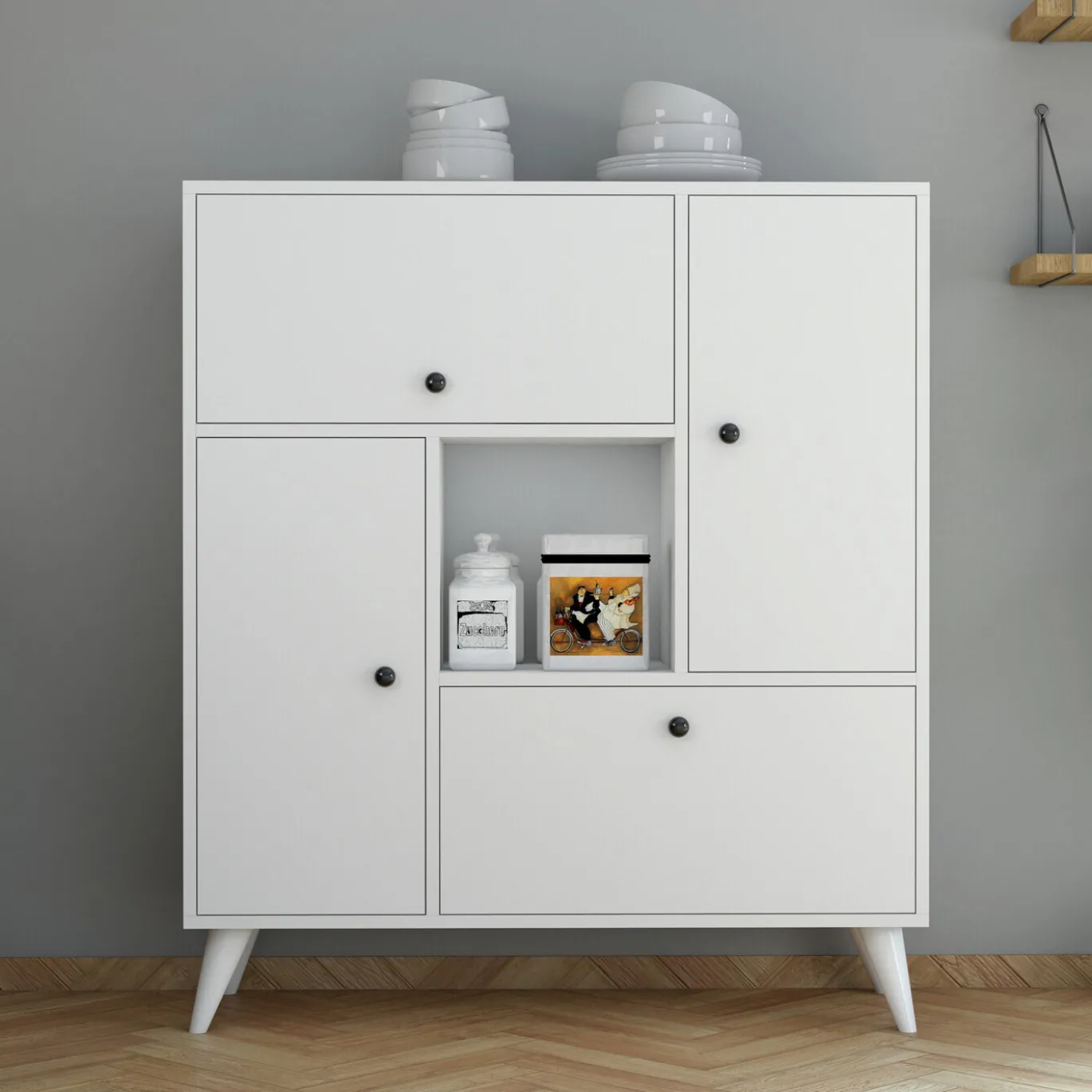 Wandkast Hercules Melamine Wit