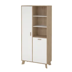 Wandkast Ikast Wit Jackson Hickory - Giga Living