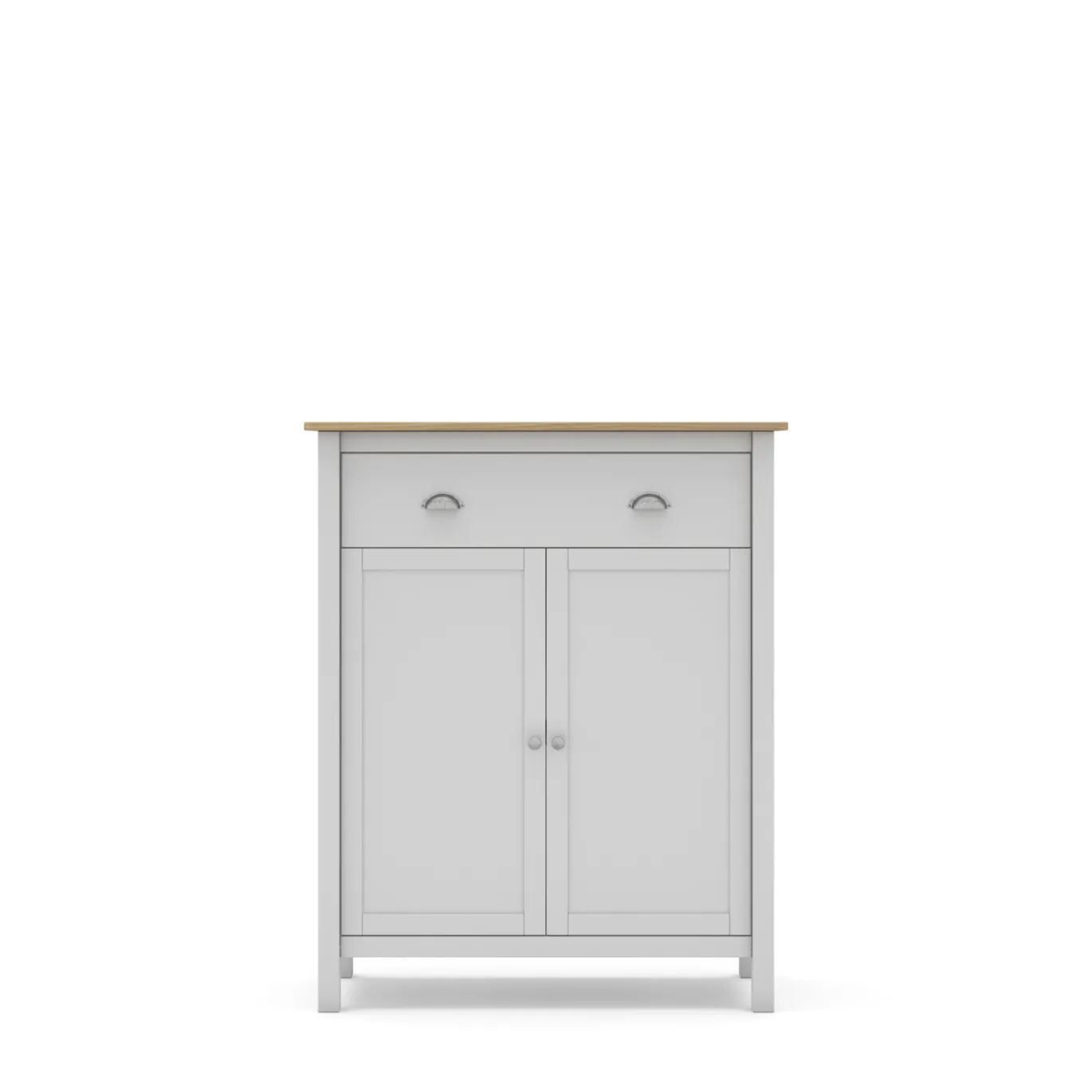 Wandkastje Misti 2d1dr Wit/eiken - Giga Meubel