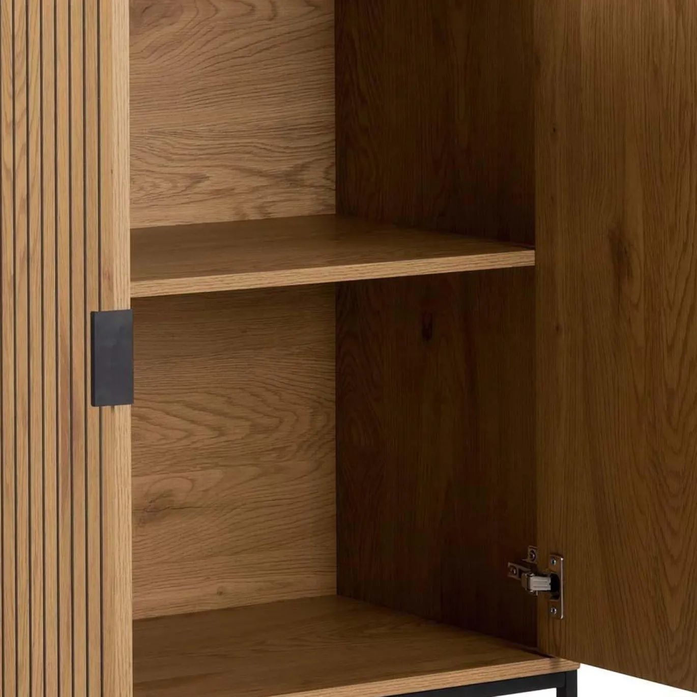 Wandkast Juna Naturel Metaal - Giga Living