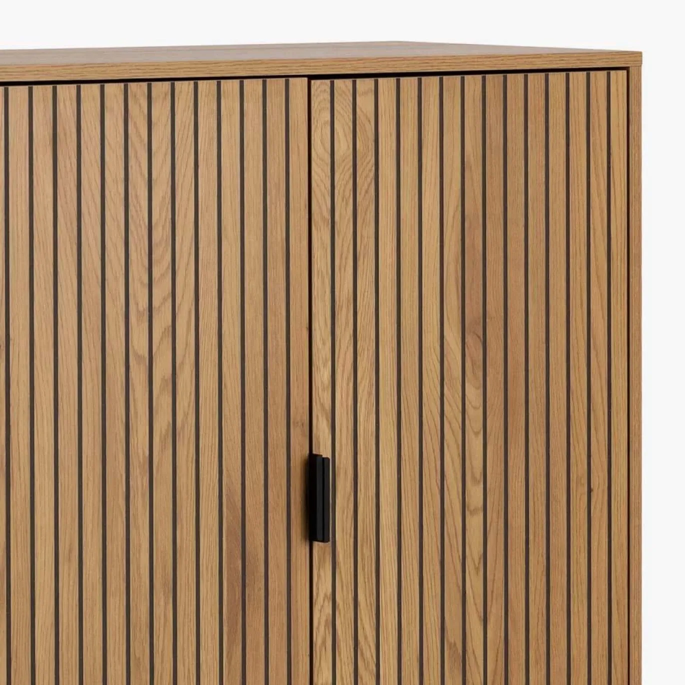 Wandkast Juna Naturel Metaal - Giga Living