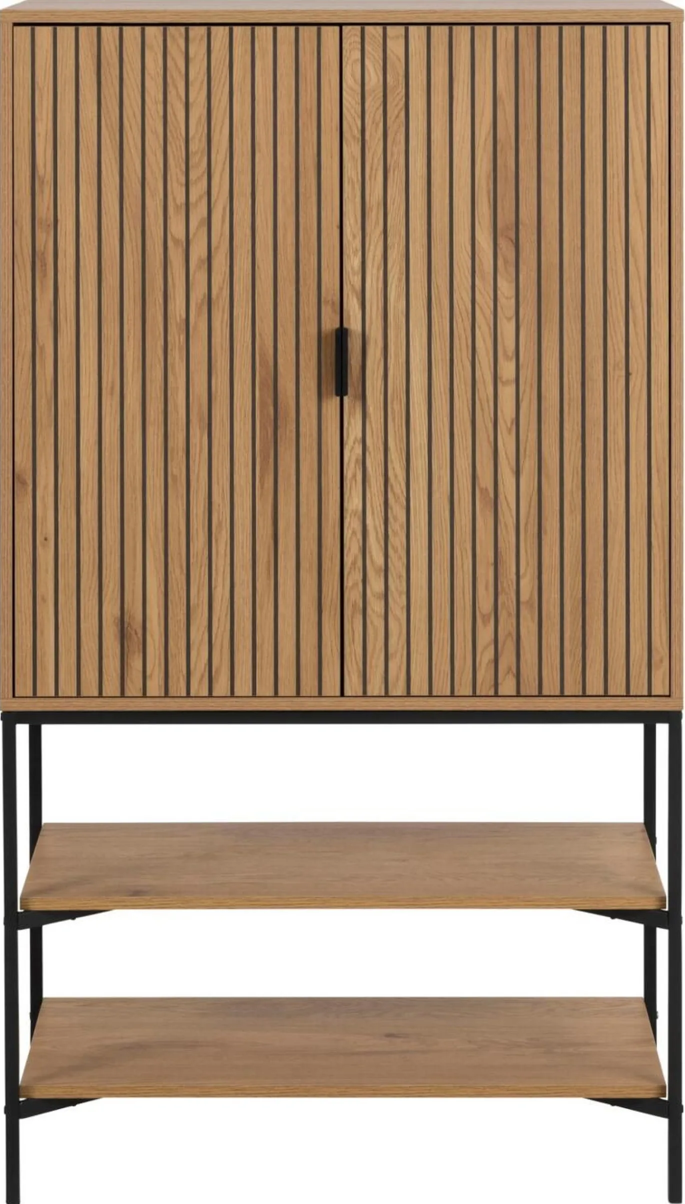 Wandkast Juna Naturel Metaal - Giga Living