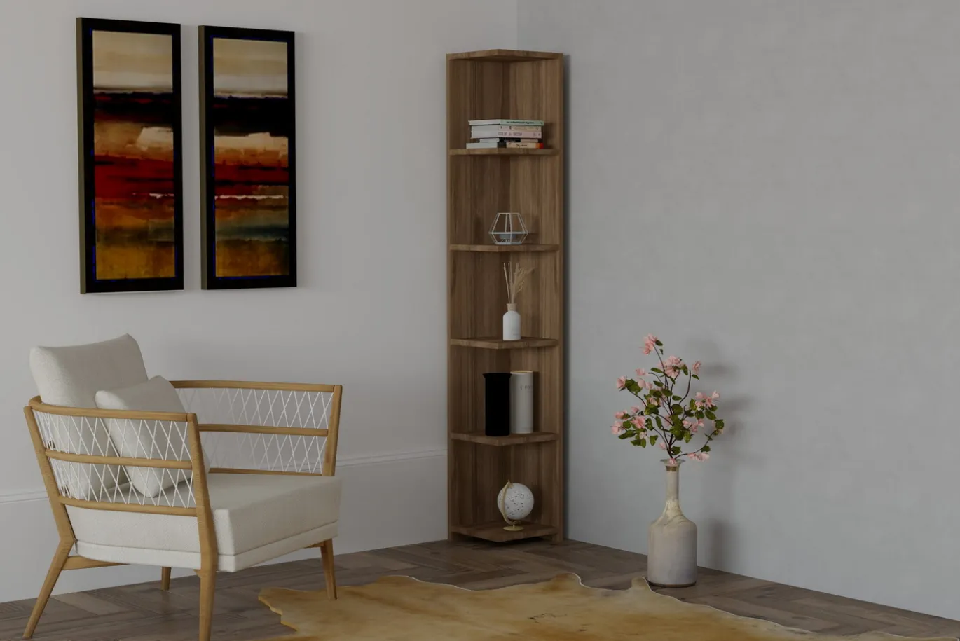 Wandkast Levanzo Walnoot 160cm
