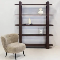 Wandkast Luuk Bruin 160cm - Giga Meubel
