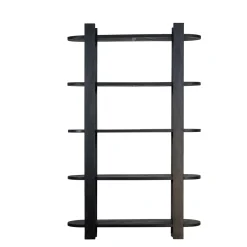 Wandkast Luuk Zwart 120cm - Giga Meubel
