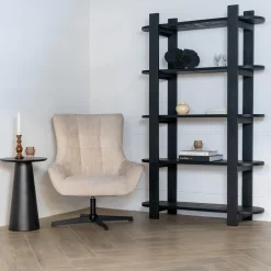 Wandkast Luuk Zwart 120cm - Giga Meubel