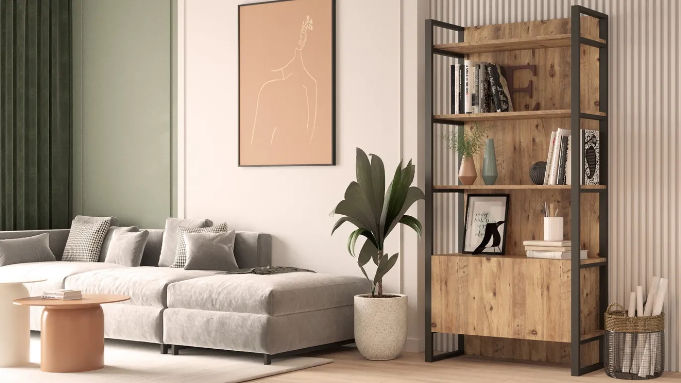 Wandkast Moos Naturel 180cm