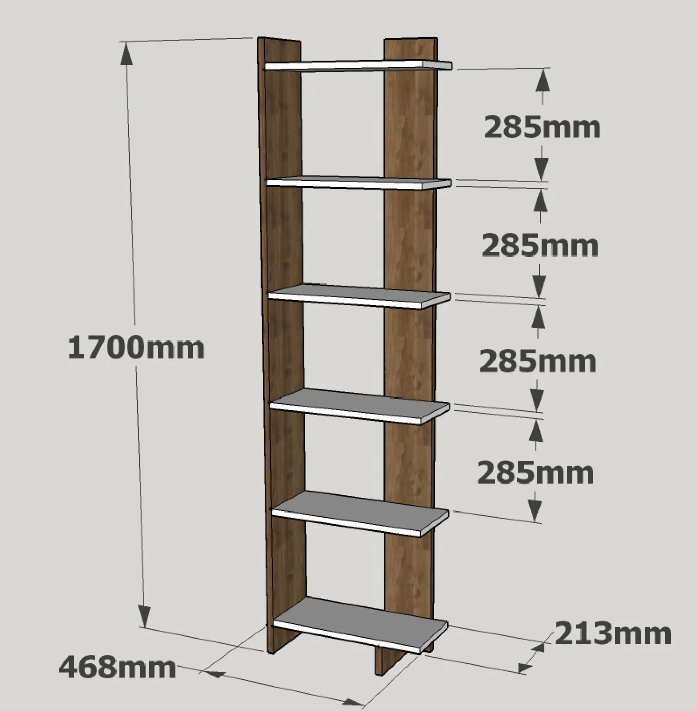 Wandkast Order Wit 170cm