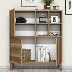 Wandkast Pulse Melamine Walnoot