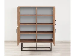 Wandkast Quantum Solo Melamine Atlantic Pine Zwart