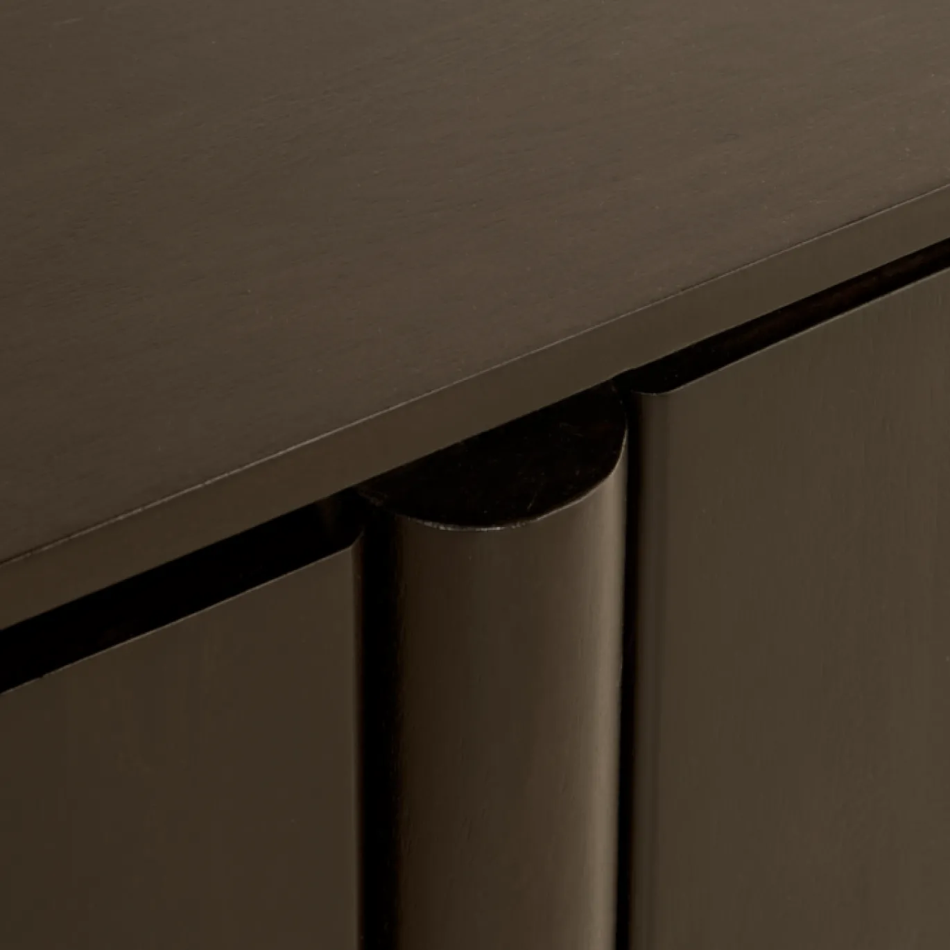 Wandkast Rondo Donkerbruin 150cm - Giga Meubel