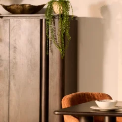 Wandkast Rondo Donkerbruin 150cm - Giga Meubel
