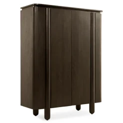 Wandkast Rondo Donkerbruin 150cm - Giga Meubel