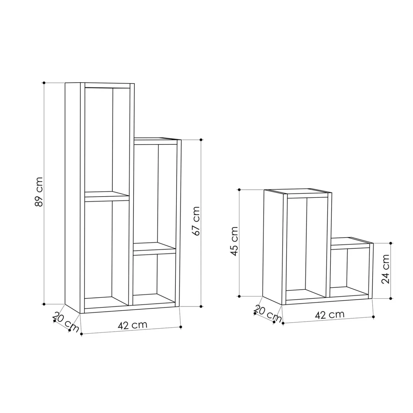 Wandkast Sule Naturel 89cm