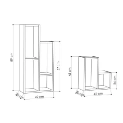 Wandkast Sule Wit 89cm