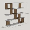 Wandkast Wind Wit/Walnoot 120cm