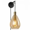Wandlamp Anita 1-Lichts Amber Glas - Giga Meubel