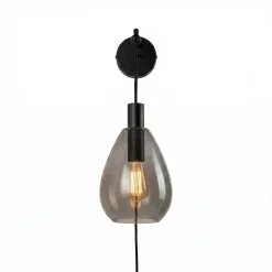 Wandlamp Anita 1-Lichts Smoke Glas - Giga Meubel