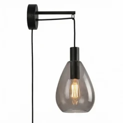 Wandlamp Anita 1-Lichts Smoke Glas - Giga Meubel