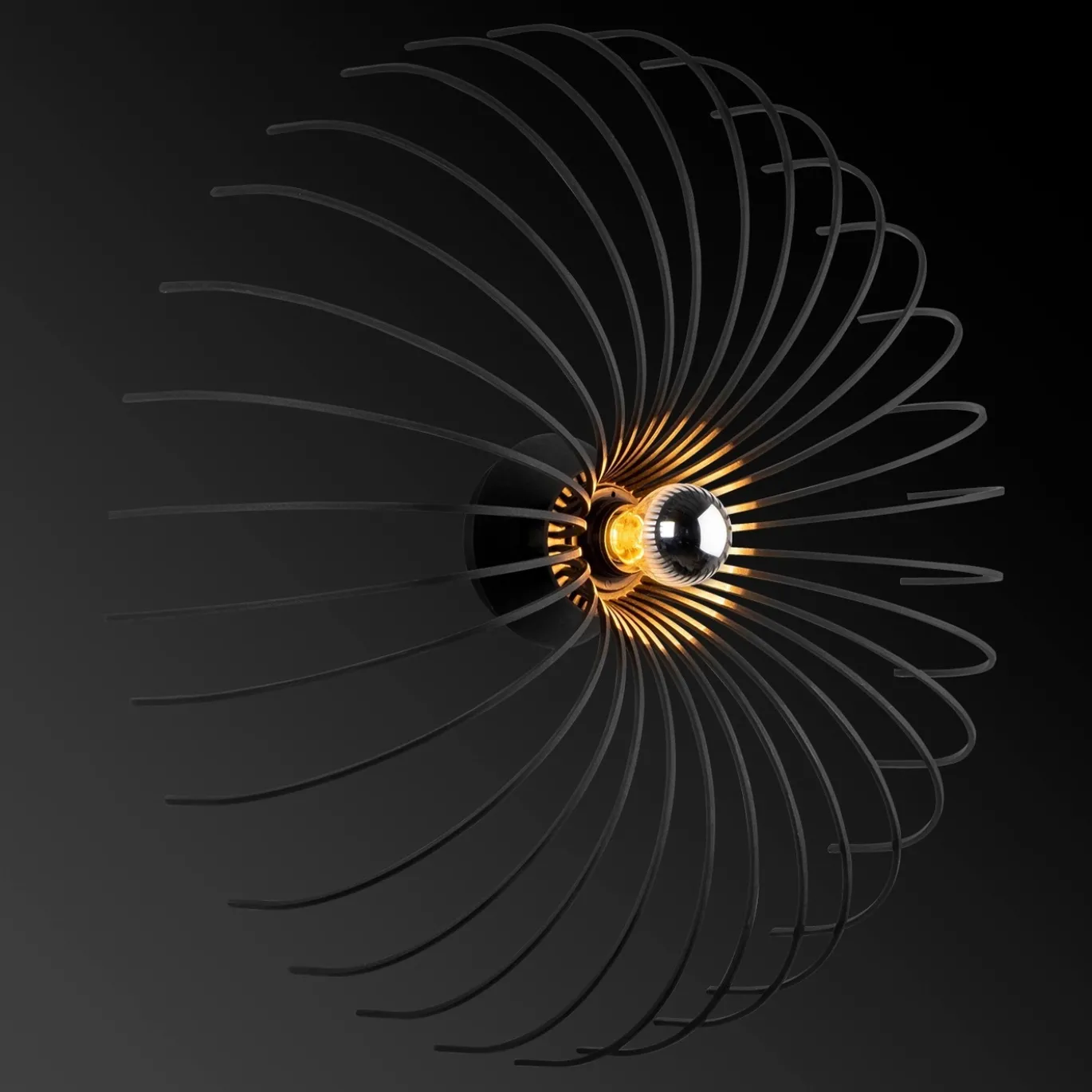 Wandlamp Aspendos Zwart