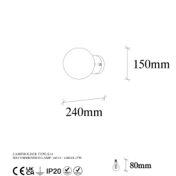 Wandlamp Atmaca Goud