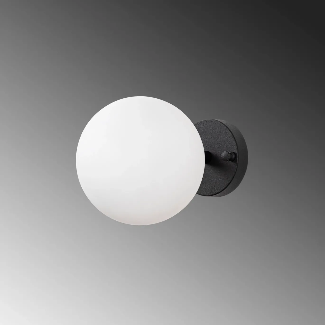Wandlamp Atmaca Wit/Zwart