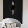 Wandlamp Avdan Zwart/Zilver
