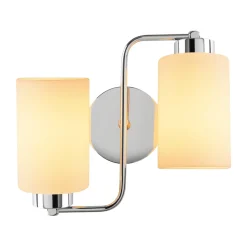 Wandlamp Balcova 2-Lichts Zilver