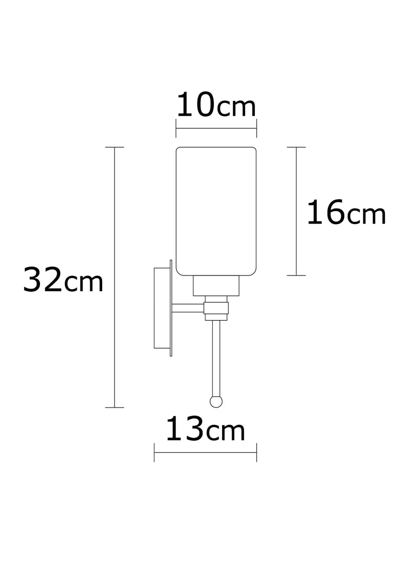 Wandlamp Balcova Zilver