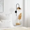 Wandlamp Bastos Goud/Zwart