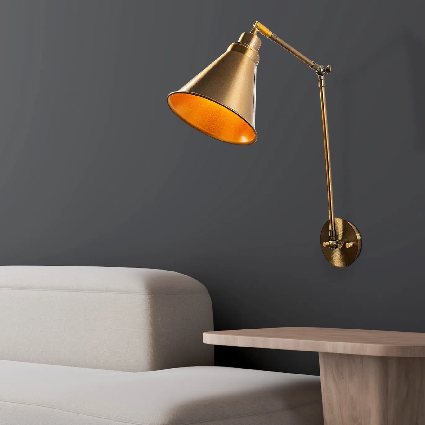 Wandlamp Berceste Goud