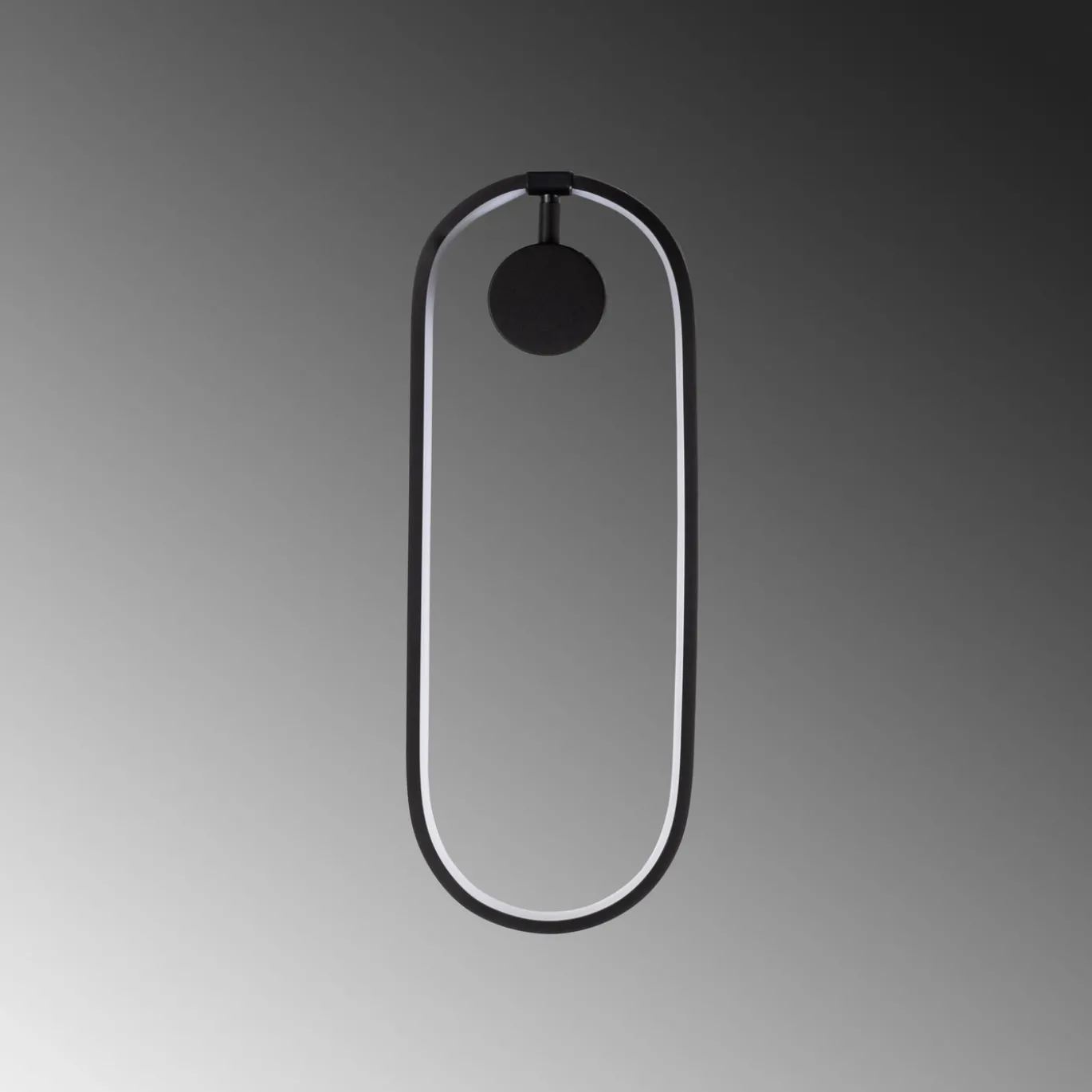 Wandlamp Can Zwart