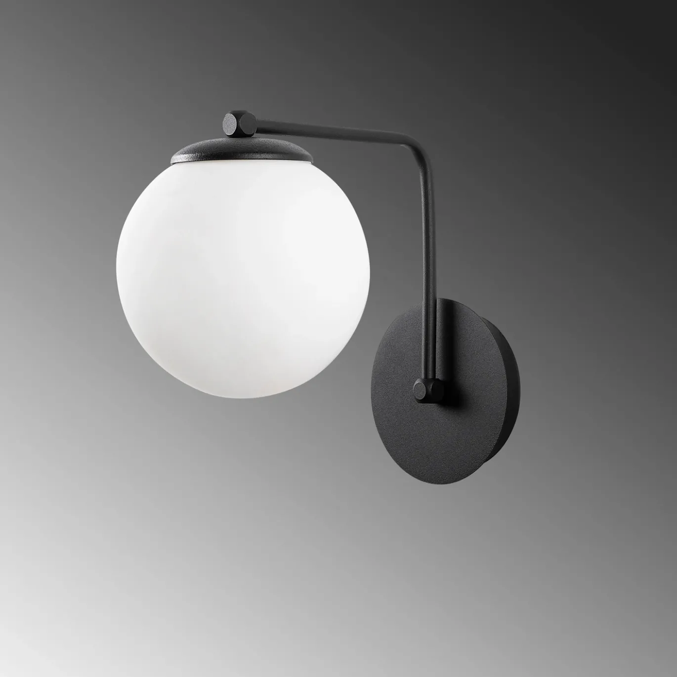 Wandlamp Daisy Zwart