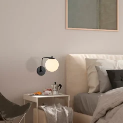 Wandlamp Daisy Zwart