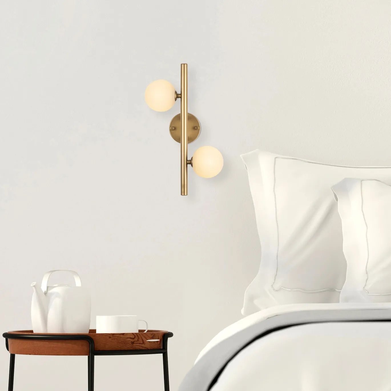 Wandlamp Domino 2-Lichts Goud