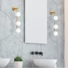 Wandlamp Domino 3-Lichts Shiny Goud